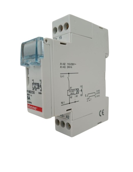 Bticino f16e/230 delayed closing relay 12/230v